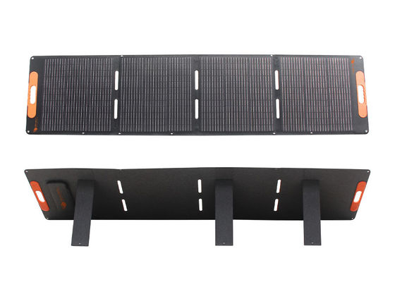 ETFEコーティングと600D PVCを備えたIP65防水200Wポータブル折りたたみ式ソーラーパネル、効率的なキャンプ充電用