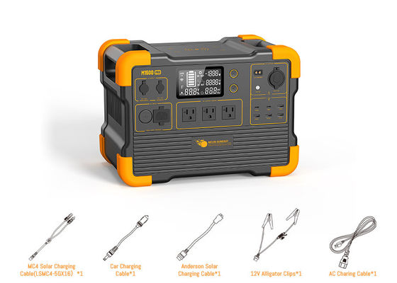 良い値段 リアルタイムLCDディスプレイ搭載2000W UPSソーラー発電機、複数の入力ソースとワイヤレス電話充電器 オンライン