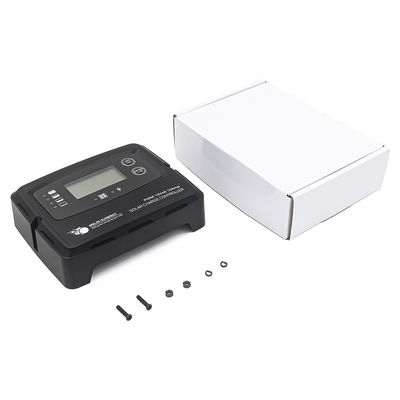 ブラックデジタルソーラーチャージコントローラー 15A リチウム電池用のスマートソーラーレギュレーター
