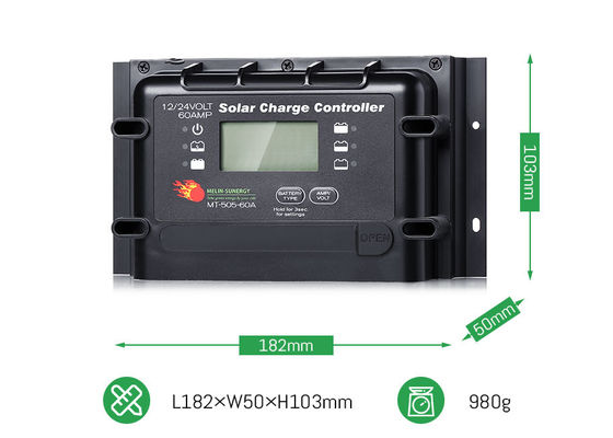 12V/24V 2280W マックス PV パワー IP22 デジタル ソーラー 充電制御器 PWM ソーラー 調節器