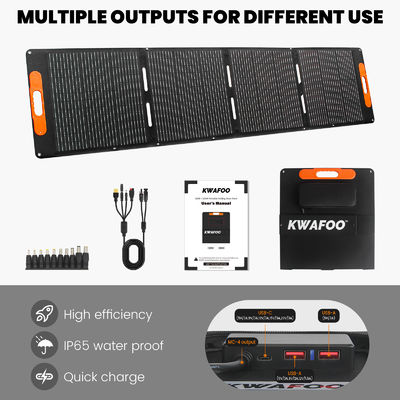 品質 IP65 200W モーターホーム用の携帯折りたたみ太陽光パネル 12V バッテリー 工場