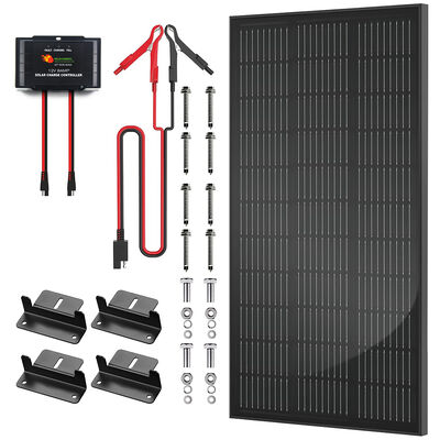 良い値段 100W RV Solar System RV Solar Charging Kit Renewable Energy Source for Mobile Homes and Camping Equipment capable for charging 12V AGM ,GEL ,WET and LiFePO4 battery オンライン